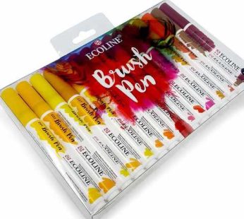 EcoLine Brush Pen Set – Assorted Colours (Pack of 30