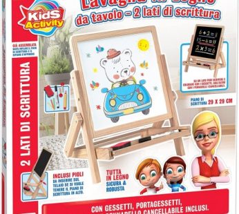 LAVAGNA DA TAVOLO KIDS ACTIVITY IN LEGNO CON ACCESSORI