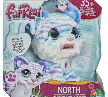 HASBRO Peluche interactive Funreal North le tigre polaire