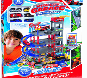 Maxi City Garage Con Playmat