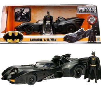 Model Batmobile & Batman 1989 Metals Die Cast