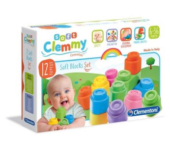Clementoni Soft Clemmy soft block set 12pcs 6-18 months