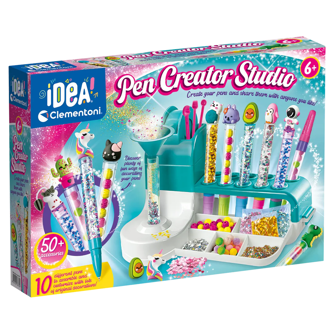 Clementoni - Idea - Pen Creator Studio - Dizajne te Personalizuara me 50 Aksesore
