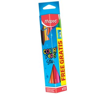Colour pencils Maped Color’Peps Star 12 pcs