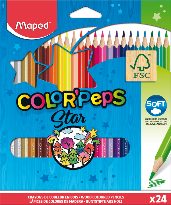 Maped Color’Peps – Pack of 24 Coloured Pencils