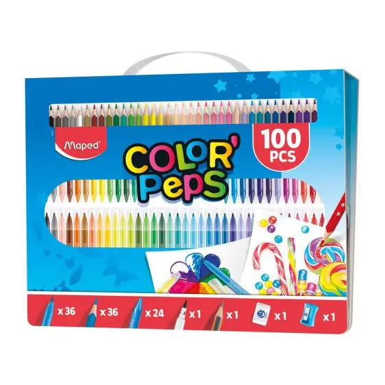 Maped Color’Peps Complete Colouring Kit – 100 Pieces