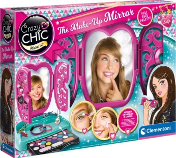 Clementoni- Crazy Chic Mirror Makeup Box