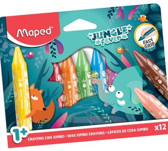 Wax crayons Maped Jungle Fever Jumbo