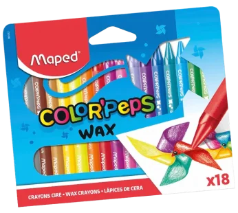 Crayons – Wax Crayons – (Maped) – x 18 Crayons