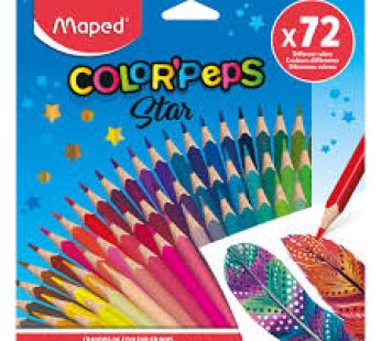 Maped Triangular Colouring Pencils – 72 pcs