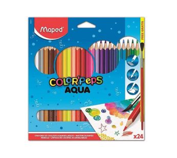 Maped Watercolor Aqua Pencils 24 Colors