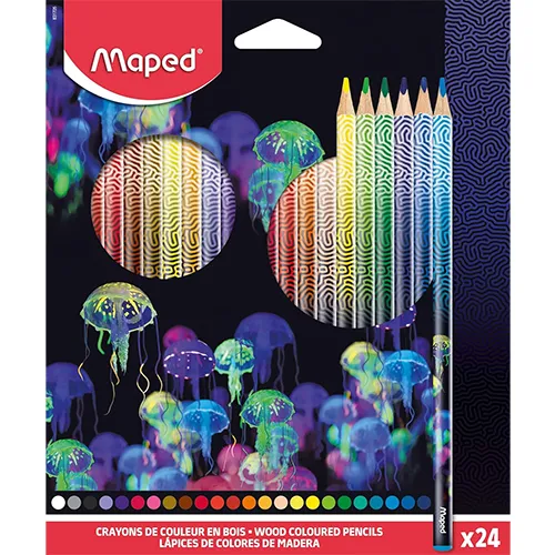 Maped Deepsea Paradise – Coloured Pencils x24