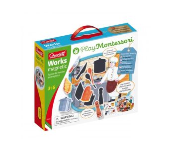 Quercetti Play Montessori Magnetic Puzzle Board