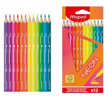 Maped Neon colored pencils, 12 colors