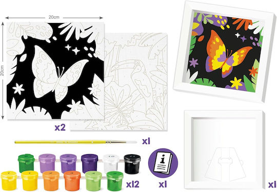 Paint by numbers - Maped - Toucan & Butterfly - Figura 3